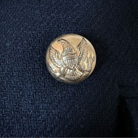 Smythe Black Wool Blend Button Down Blazer Size 8 - Picture 11 of 11